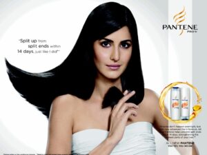 Pantene is featuring Katrina Kaif as its brand ambassador 