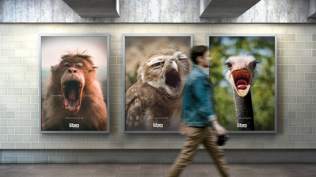 Animals with wide yawns and comical expressions, highlighting the funny faces yawning can create.