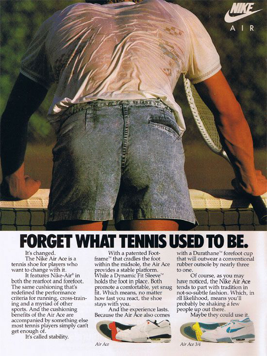 Andre Agassi, signed with Nike in 1986