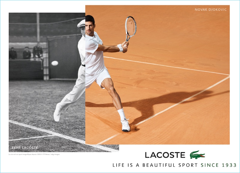 French brand  Lacoste signs Tennis player Novak Djokovic