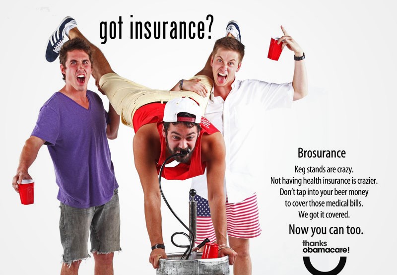 New series of advertisements on affordable care is targeting sleek, young, healthy, stylish young men