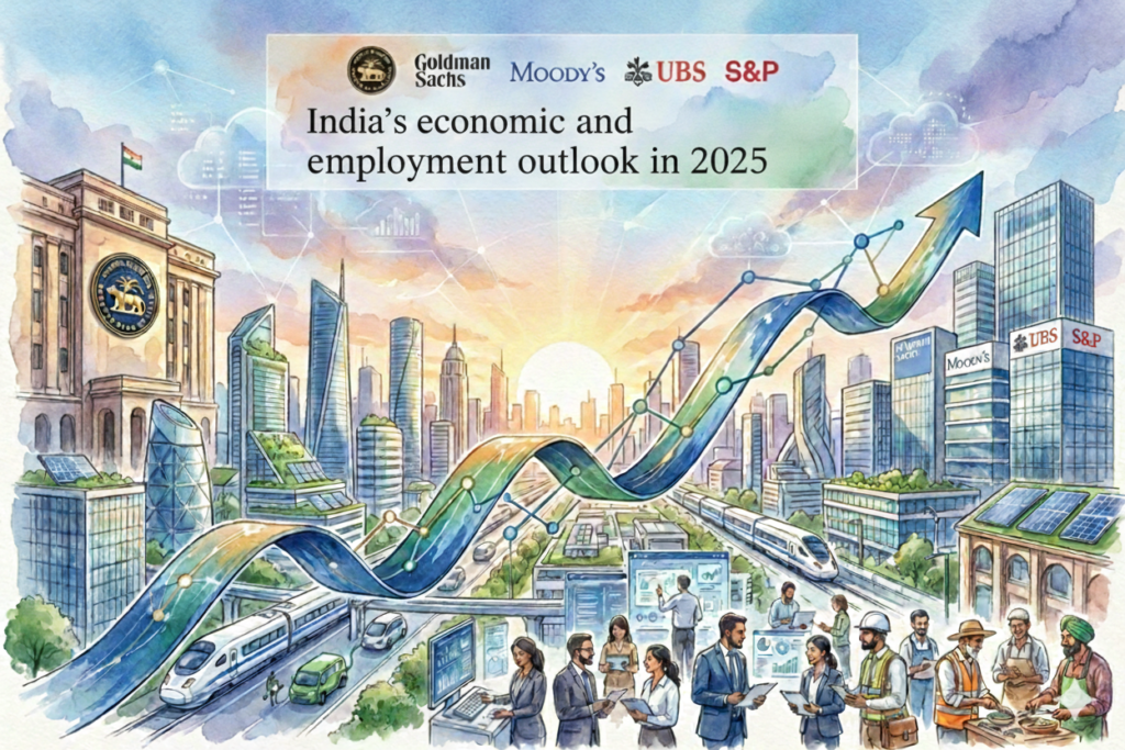 India’s economic landscape in 2025 as predicted by Reserve Bank of India, UBS, Standard & Poor, UBS, Moody's
